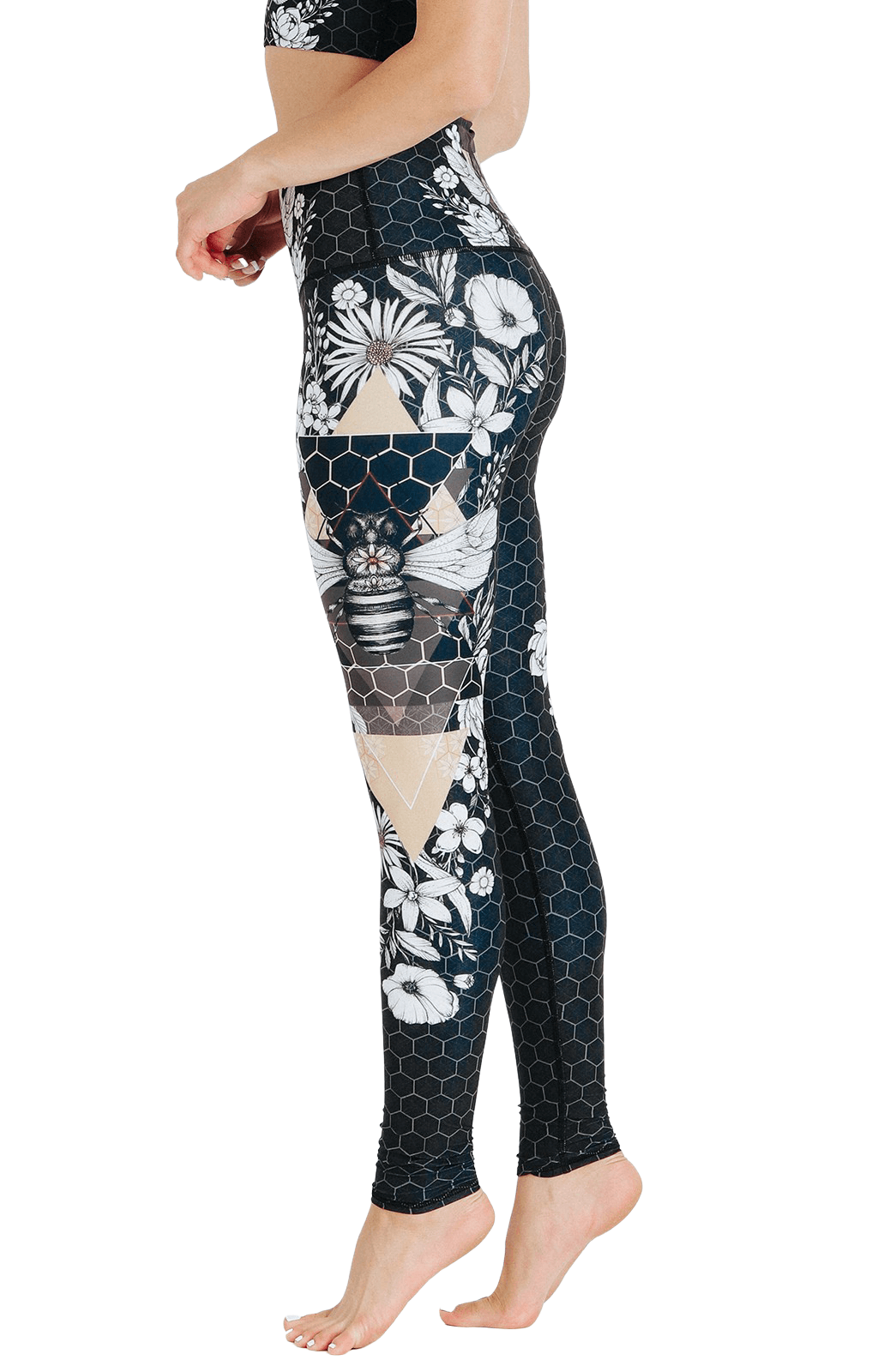 Beeloved Blackout Printed Yoga Legging by Yoga Democracy