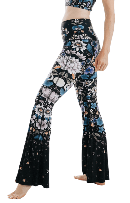 Divine Feminine Printed Bell Bottoms by Yoga Democracy