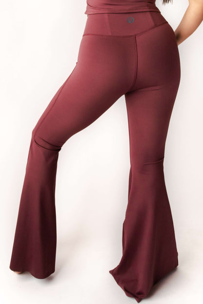 Bell Bottoms 2.0 in Maroon by Yoga Democracy