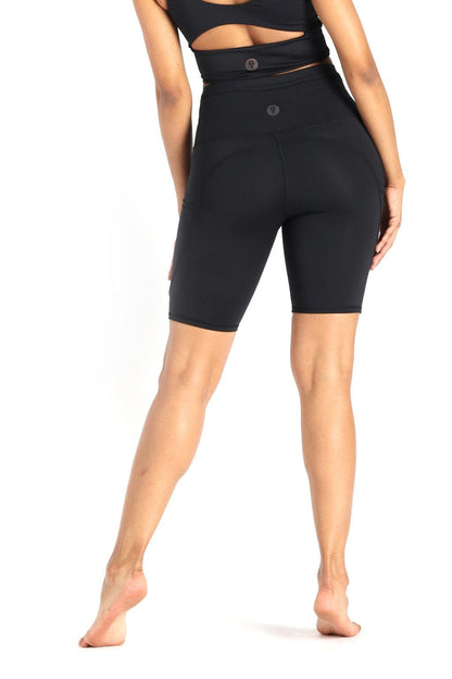 Utility Biker Short in Jet Black by Yoga Democracy