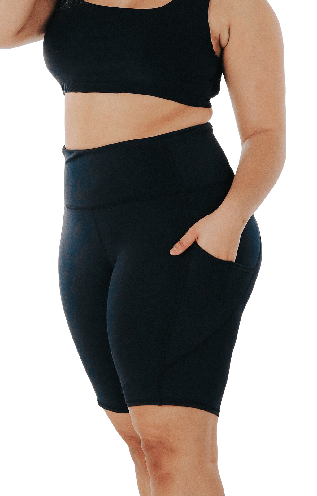 Utility Biker Short in Jet Black by Yoga Democracy