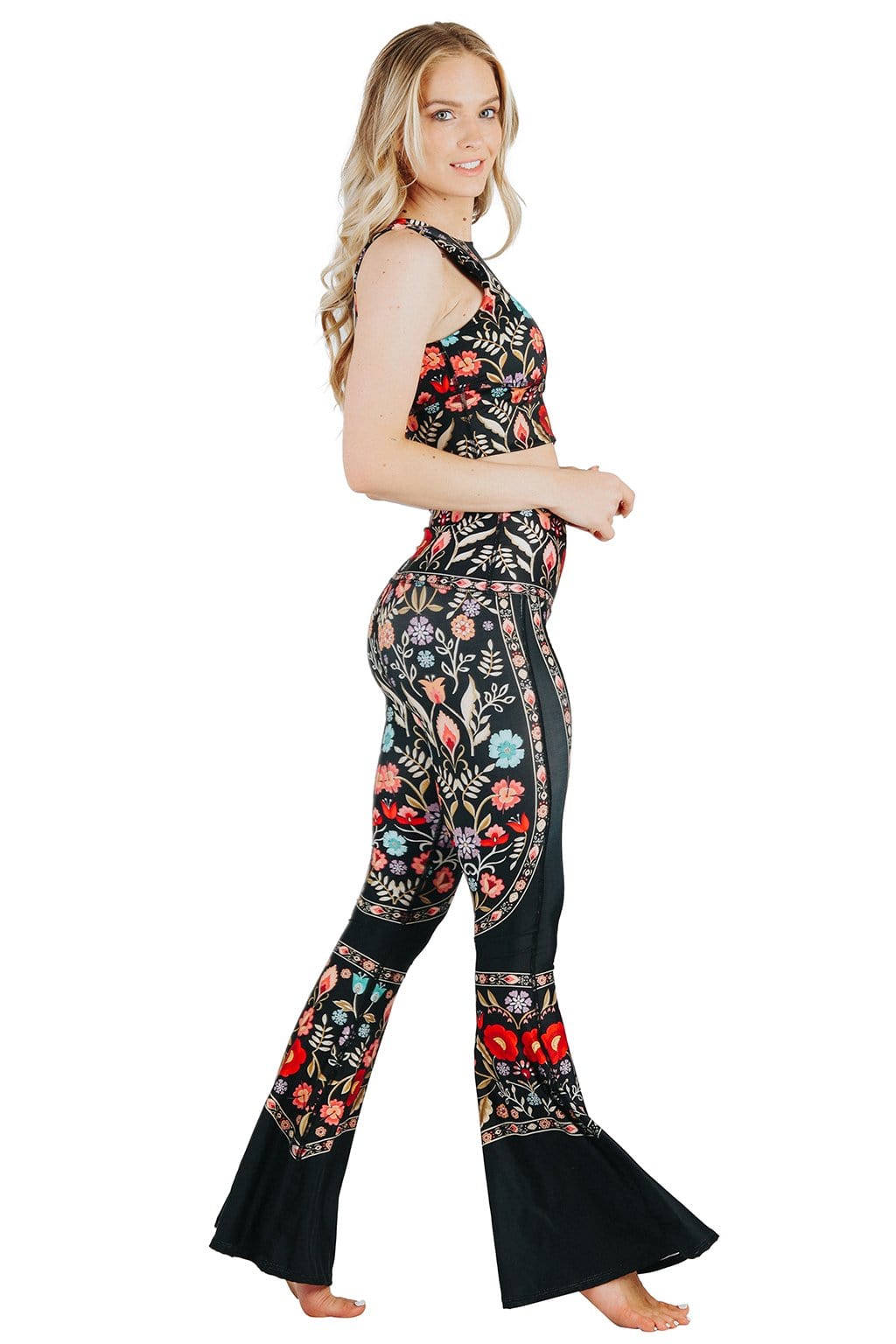 Rustica Printed Bell Bottoms by Yoga Democracy