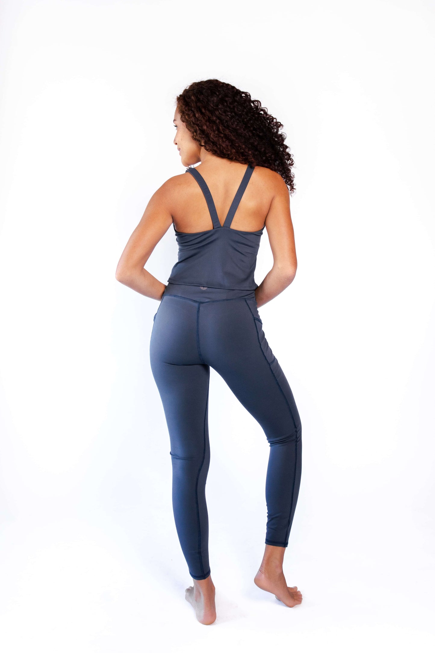 Non Stop Legging in Navy Blue by Yoga Democracy