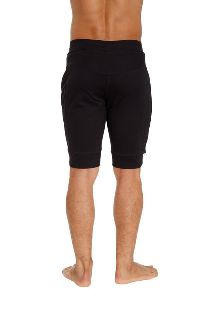 Cuffed Yoga Short (Black) by 4-rth