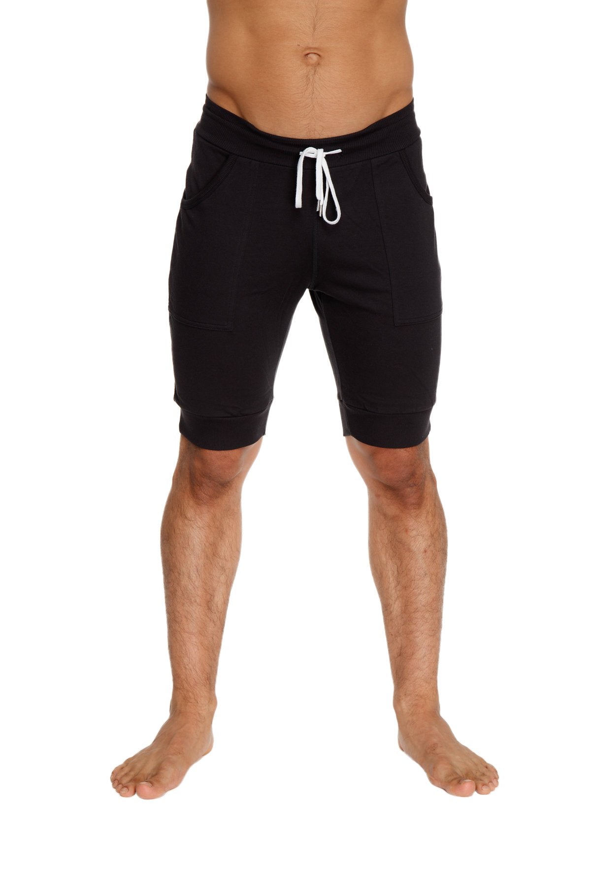 Cuffed Yoga Short (Black) by 4-rth