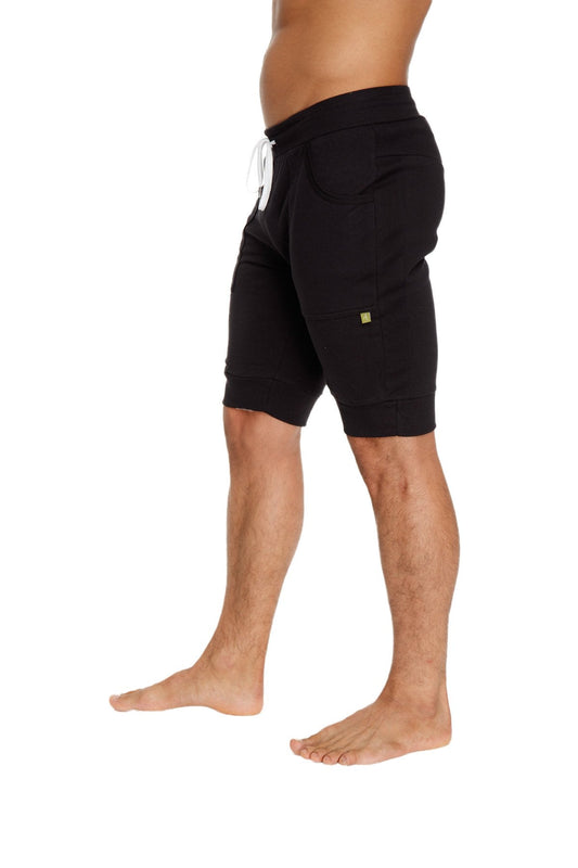 Cuffed Yoga Short (Black) by 4-rth