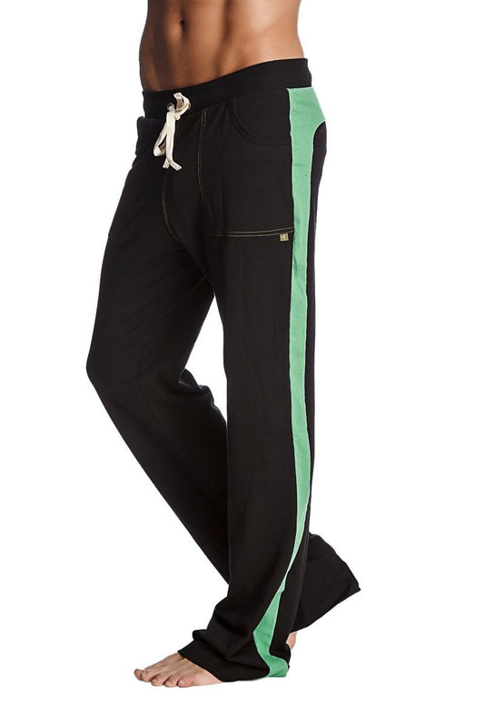 Eco-Track & Yoga Sweat Pant (Black w/Bamboo Green) by 4-rth