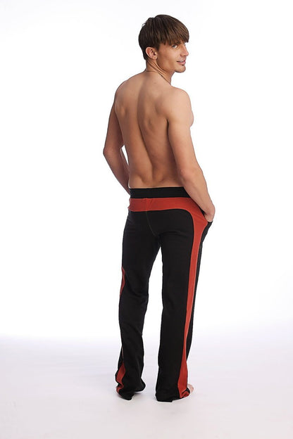 Eco-Track & Yoga Sweat Pant (Black w/Cinnabar) by 4-rth