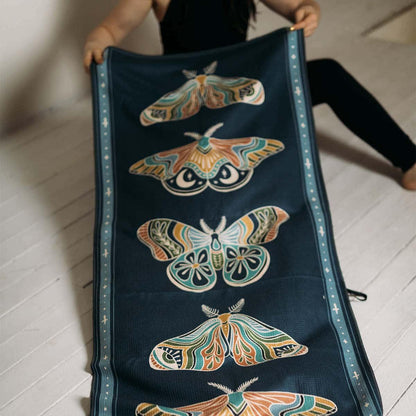 Painted Moth Yoga Towel by Trek Light