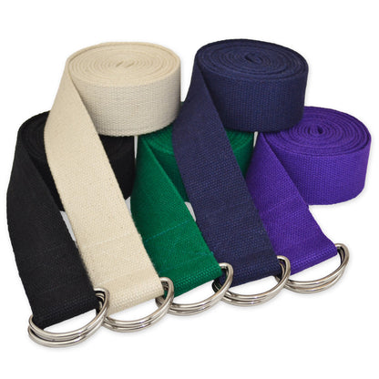 10' D-Ring Buckle Cotton Yoga Strap